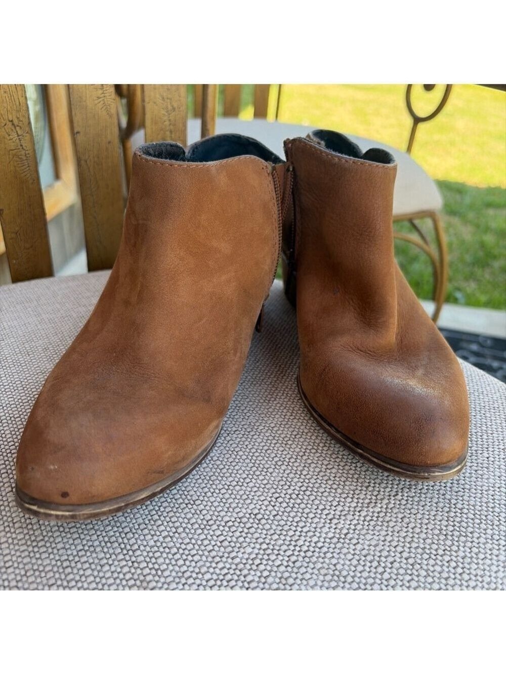 Women's Steve Madden Brown Leather Ankle Boots & Booties Size 7.5 - Picture 5 of 7